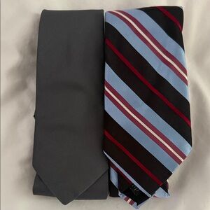 Express Design Studio Gray and Striped Ties Set